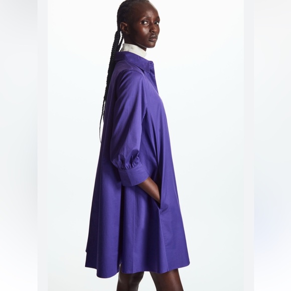 COS Dresses & Skirts - COS cotton purple shirt dress